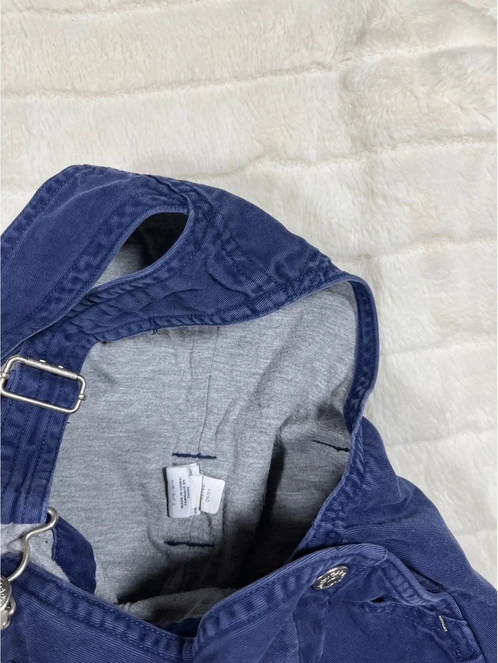 Y2K VTG Baby Gap Sept 2001 Blue 2T Unisex Lined Fall Winter Boys School Overalls